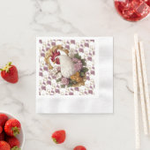 鶏と葡萄の紋章 縁ありカクテルナプキン (インサイチュ)