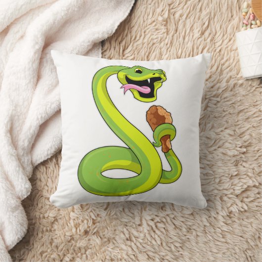 鶏と蛇 クッション (ブランケット)