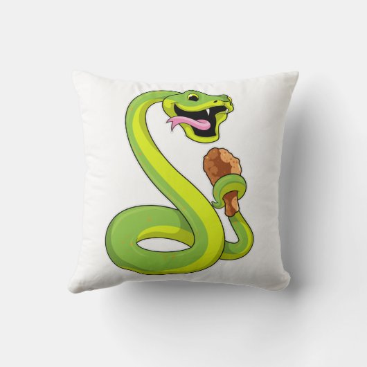 鶏と蛇 クッション (裏面)