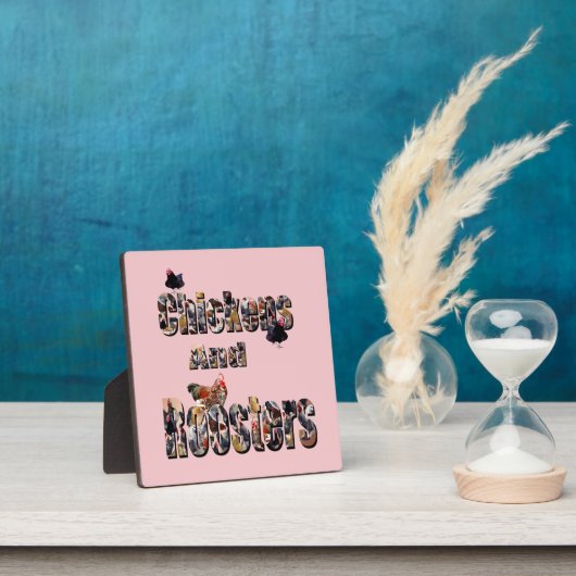 鶏と雄鳥 フォトプラーク (インサイチュ)