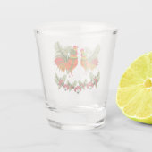 鶏と雌鶏 ショットグラス (裏面)