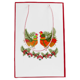 鶏と雌鶏 ミディアムペーパーバッグ