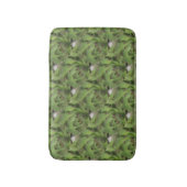 鶏と雛の多肉性自然模様 バスマット (正面縦)