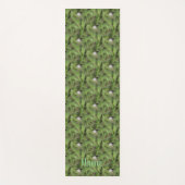 鶏と雛の多肉種自然 パーソナライズされた ヨガマット (正面)