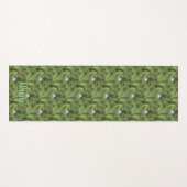 鶏と雛の多肉種自然 パーソナライズされた ヨガマット (正面(横))