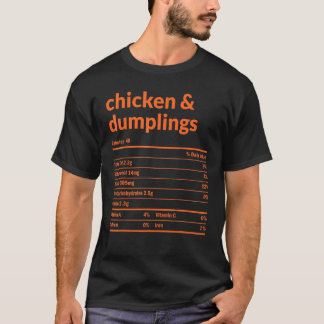 鶏と餃子の栄養の事実クリスマスサ Tシャツ