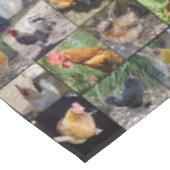 鶏と鶏のコラージュ テーブルクロス (アングル)
