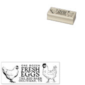 鶏と鶏の卵のカートンスタンプ ラバースタンプ (押印)