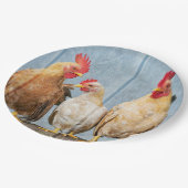 鶏と鶏 ペーパープレート (アングル)