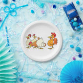 鶏と鶏 ペーパープレート (パーティー)