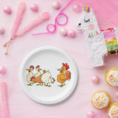 鶏と鶏 ペーパープレート (パーティー)