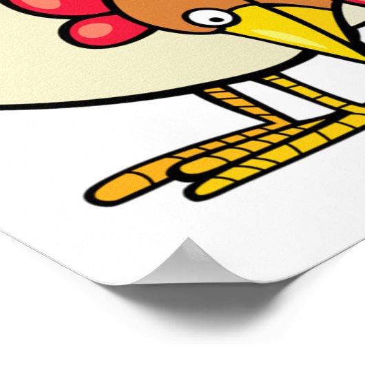 鶏と鶏 ポスター (角)