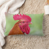 鶏と鶏 ランバークッション (ブランケット)