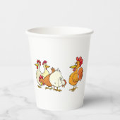 鶏と鶏 紙コップ (正面)