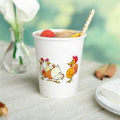 鶏と鶏 紙コップ