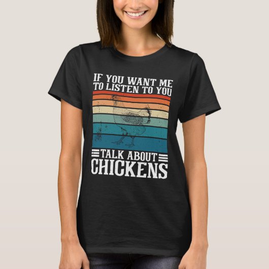 鶏について話す Tシャツ (正面)