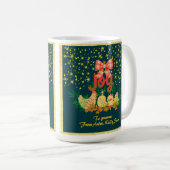 鶏のいるクリスマス地方  コーヒーマグカップ (正面右)