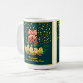 鶏のいるクリスマス地方  コーヒーマグカップ (正面左)