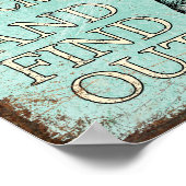 鶏のまわりにを探し素朴おもしろい出す ポスター (角)