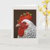 鶏のカードをメルビンする カード (黄色い花)