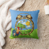 鶏のサンライズキッチンカントリー枕 クッション (ブランケット)