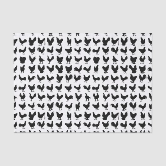 鶏のシルエット 薄葉紙 (正面)