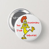 鶏のダンスをして下さい! シャロンSHARPE著 缶バッジ (正面&裏面)