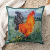 鶏のチキンアート クッション (ブランケット)