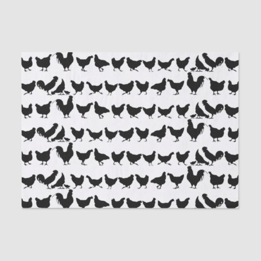 鶏のティッシュペーパーまたはデコページ紙 薄葉紙 (正面)