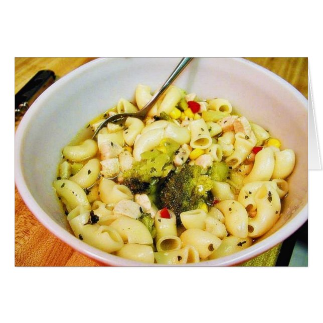 鶏のヌードル・スープ (正面横)