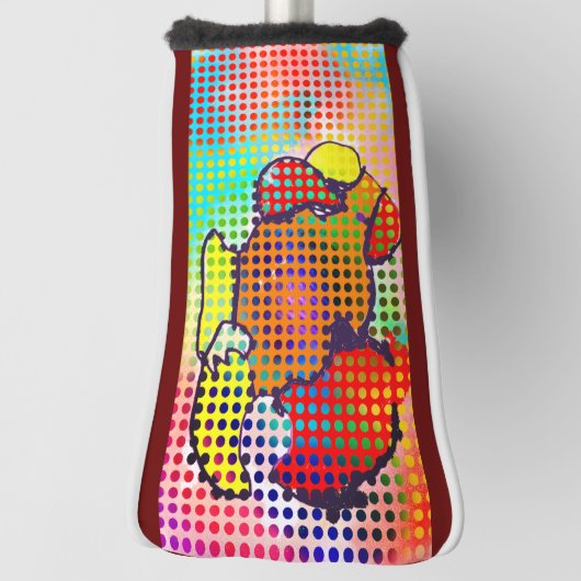 鶏のネクタイを乾かす ゴルフヘッドカバー (回転90)