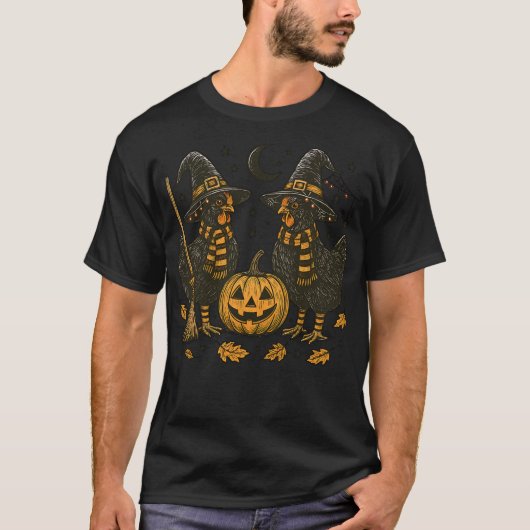 鶏のハロウィーン Tシャツ (正面)