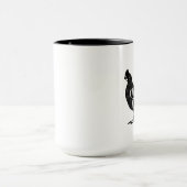 鶏のパパの家禽は父の日のギフトを愛します マグカップ (中央)