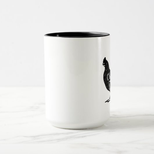 鶏のパパの家禽は父の日のギフトを愛します マグカップ (中央)