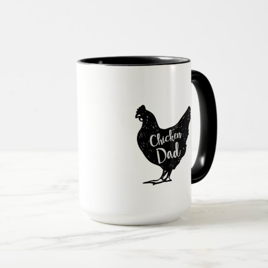 鶏のパパの家禽は父の日のギフトを愛します マグカップ (正面右)