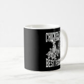 鶏のパパ最高のは鶏を愛する コーヒーマグカップ (正面右)