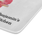 鶏のファーム動物の名パーソナライズされた前カットボア カッティングボード (角)