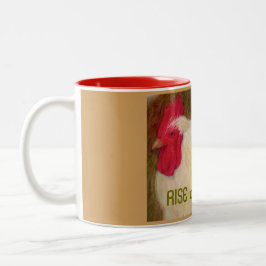 鶏のマグ ツートーンマグカップ