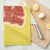 鶏のモットーを羽おもしろいばたく キッチンタオル (四つ折り)