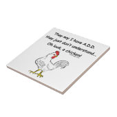 鶏のユーモアを加えて下さい タイル (側面)