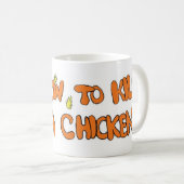 鶏のロゴ コーヒーマグカップ (正面右)