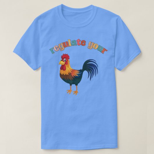 鶏のロースターがあなたのレトロを規制おもしろいする Tシャツ (デザイン正面)