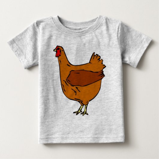 鶏のワイシャツ ベビーTシャツ (正面)