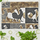 鶏のヴィンテージ#2 – キッチンタオル (折り畳み)