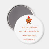 鶏の交配動機マグネット マグネット (正面/裏面)