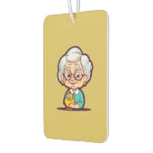 鶏の付いた老婦人 カーエアーフレッシュナー (左)