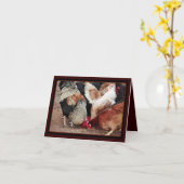 鶏の傷 カード (黄色い花)