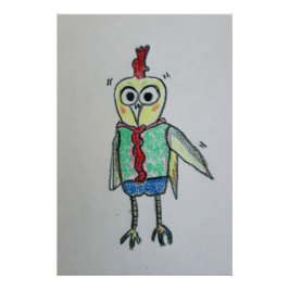 鶏の光沢ポスター ポスター