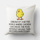 鶏の動機 クッション (正面)