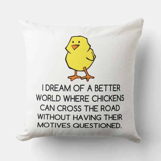 鶏の動機 クッション (正面)